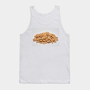 Dried peanuts on white background Tank Top